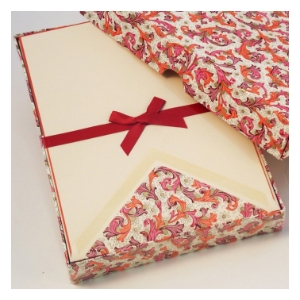 Rossi 1931 100% Cotton Bordered Writing Sheets Letter Set 10/10 rossi,letter stationery,amalfi